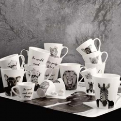 Taza de cafe new bone china animals 7,5cl