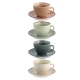 Taza de cafe con plato porcelana surtido