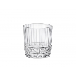 Vaso vidrio grabado america 38 cl bajo