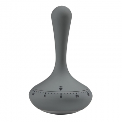 Temporizador de cocina zone acero abs mate gris