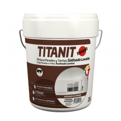 Pintura plastica titanit satinado exterior 750 ml blanco