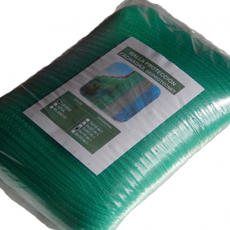 Malla proteccion fachadas seimark verde 6x10m