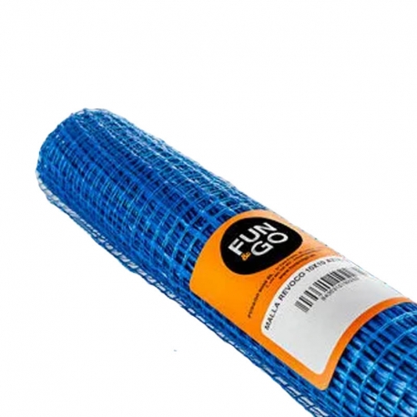 Malla revocos fibra vidrio fun and go azul 1x10m