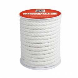 Cuerda de algodon rombull trenzado blanco 8mm 15m