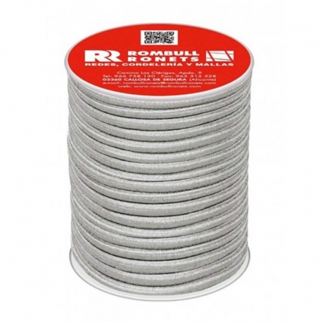 Cuerda elastica rombull latex blanco 6mm 25m