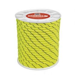 Cuerda de poliester rombull trenzada amarillo fluorescente 8mm 25m