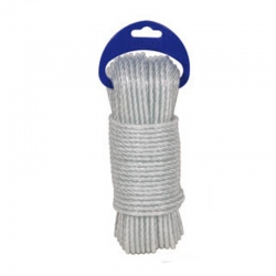 Cuerda polietileno rombull plastificada blanco 5mm 15m