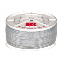 Cuerda polietileno rombull plastificada blanco 5mm 100m