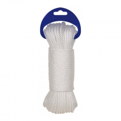 Cuerda polietileno rombull cableada blanco 5mm 10m