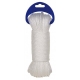 Cuerda polietileno rombull cableada blanco 5mm 20m