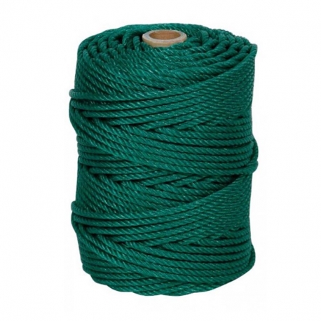 Cuerda polietileno rombull cableada verde 6mm 100m