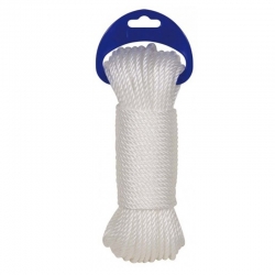 Cuerda polietileno rombull cableada blanco 5mm 25m