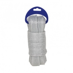 Cuerda polietileno rombull plastificada blanco 5mm 5m