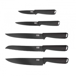 Set cuchillos cocina ptm 5 unidades negro