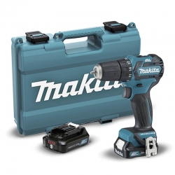 Taladro atornillador makita df332dsae 12v cxt bl 35nm + 2 baterias 2ah + cargador + maletin