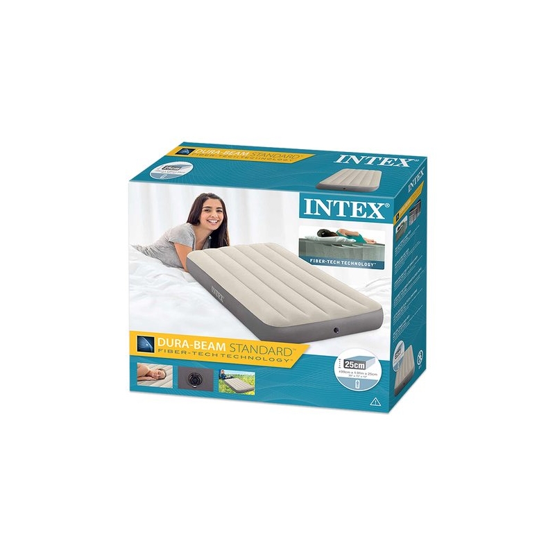 COLCHON-CAMA HINCHABLE INDIVIDUAL FIBER TECH 99 X191 X 25 CM - 64101