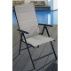 Silla posicion aluminio textilene acolchado gris practic