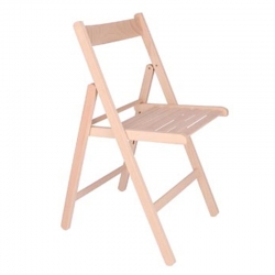 Silla plegable madera aranaz sin barnizar