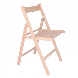 Silla plegable madera aranaz sin barnizar