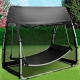 Hamaca balancin con mosquitera negro 233x139x205cm