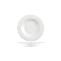 Plato hondo porcelana new bone china blanco 21 cm