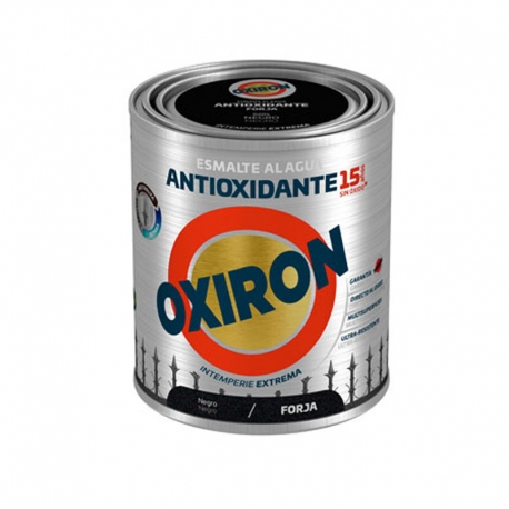 Esmalte antioxidante forja titan oxiron al agua 750ml negro
