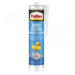 Silicona pattex baño y cocina 280ml blanco