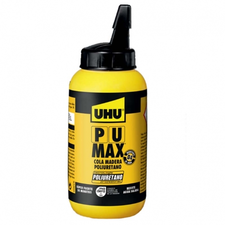 Adhesivo poliuretano madera uhu pu max liquido 250g