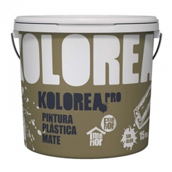 Pintura plastica kolorea pro mate blanco 1kg