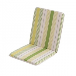 Cojin silla + respaldo siena algodon 94x48x4cm verde rayas