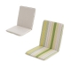 Cojin silla + respaldo siena algodon 94x48x4cm verde rayas
