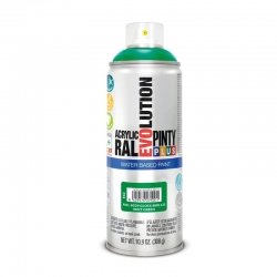 Pintura spray acrilica pintyplus base agua verde menta brillo 520ml
