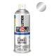 Pintura spray acrilica pintyplus base agua aluminio blanco metal 520ml
