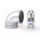 Pintura spray acrilica pintyplus base agua aluminio blanco metal 520ml