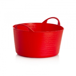 Capazo plastico plasvidavi flexible rojo 55l