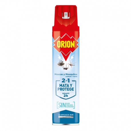 Insecticida orion protege y mata moscas y mosquitos 600ml