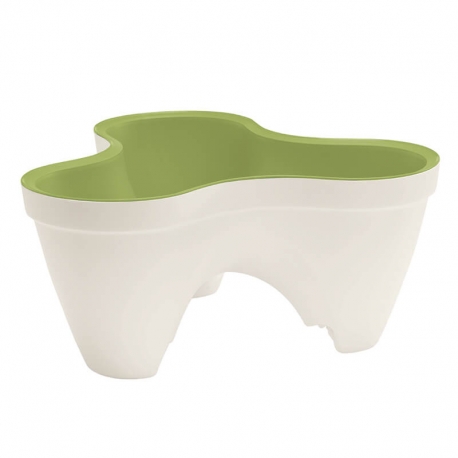 Maceta keter ivy planter blanca 19x38x41cm