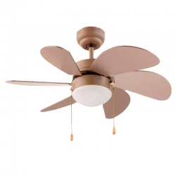Ventilador de techo fm vt-90 luz led 80cm 50w taupe