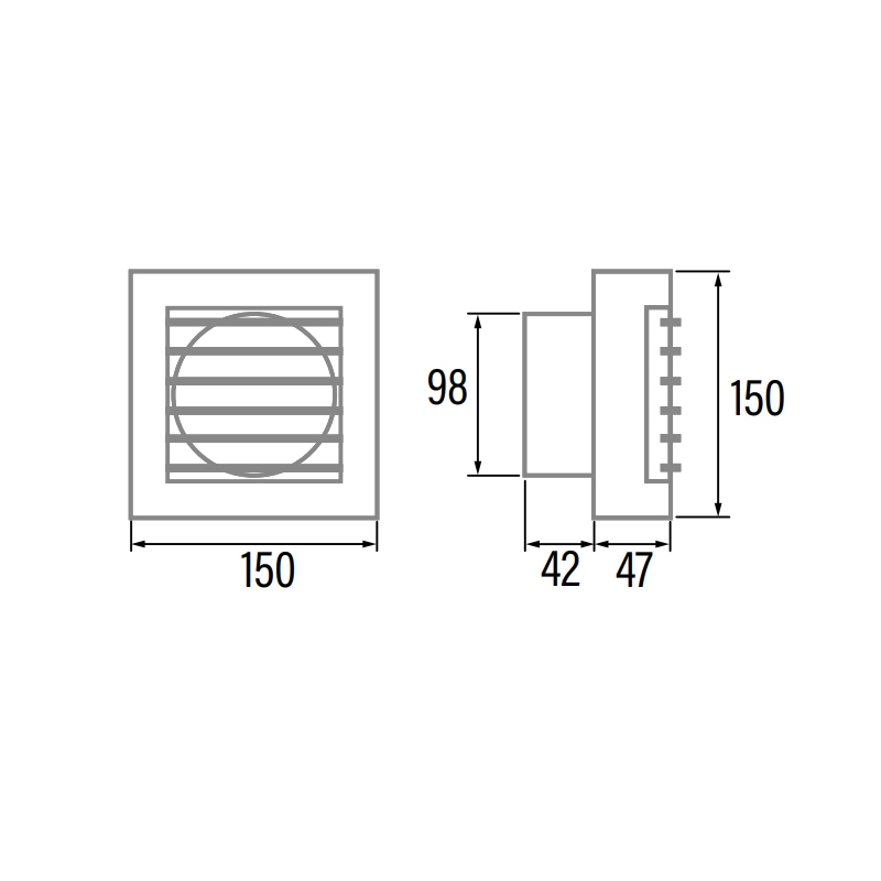 EXTRACTOR BAÑO B-10 PLUS 15W CATA