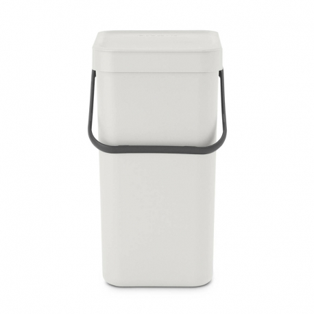 Cubo de reciclaje brabantia sort and go 12 litros gris claro