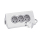 Base multiple 3 tomas legrand con soporte tablet 1,5m3 + usb a blanco