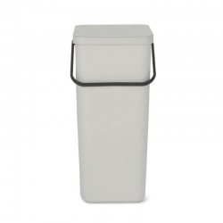 Cubo de reciclaje brabantia sort and go 40 litros gris claro