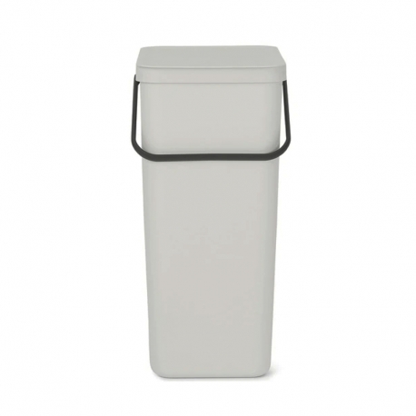 Cubo de reciclaje brabantia sort and go 40 litros gris claro