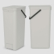 Cubo de reciclaje brabantia sort and go 40 litros gris claro