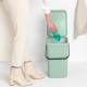 Cubo de reciclaje brabantia sort and go 25 litros verde jade