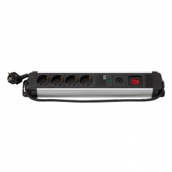 Base multiple 4 tomas simon extrapower 1,5m negro