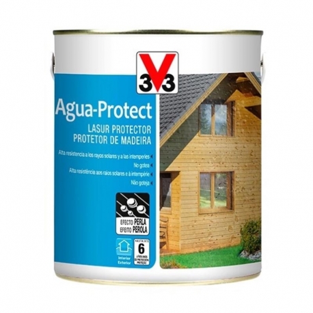 Barniz para madera v33 lasur agua protect palisandro 2,5l