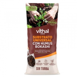 Substrato universal con humus bokashi vithal ecologica 20l