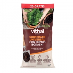 Substrato universal con humus bokashi vithal ecologica 40+10l