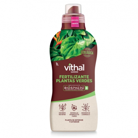 Fertilizante plantas verdes vithal ecologica 1l